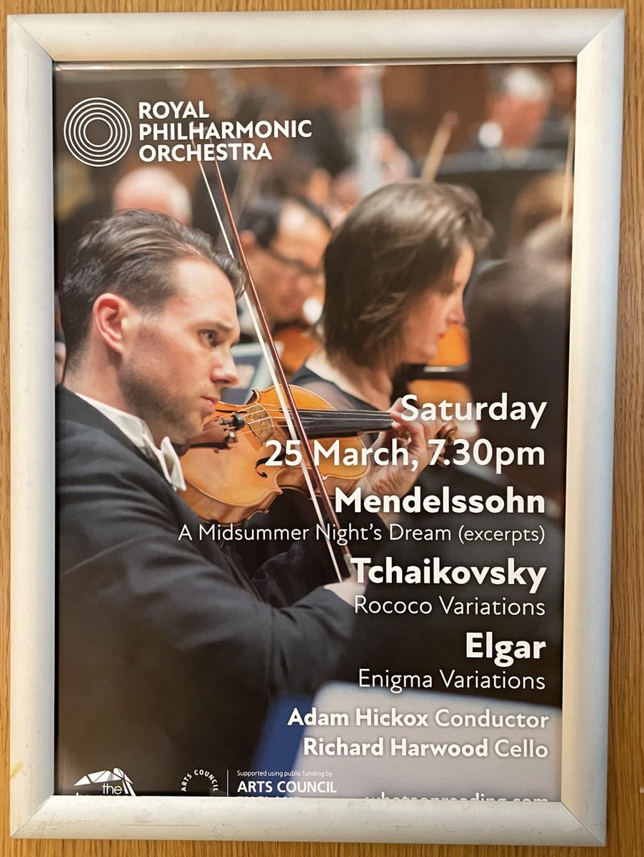 harwoodonline's tweet photo. At @Thehexagon this evening with @rpoonline and came across our next concert in our 22/23 season in Reading.

Tchaikovsky's Rococo Variations will be on the programme! https://t.co/RondQhKgxa