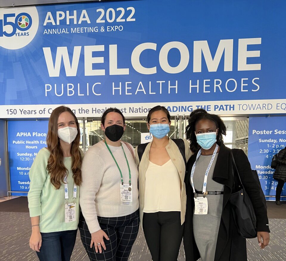 AARP public health nerds at #APHA2022! <a href="/AARPpolicy/">AARP Policy</a> <a href="/AARPadvocates/">AARP Advocates</a> <a href="/edem_hado/">Edem Hado, MPH</a> <a href="/junekao/">June  Kao</a>