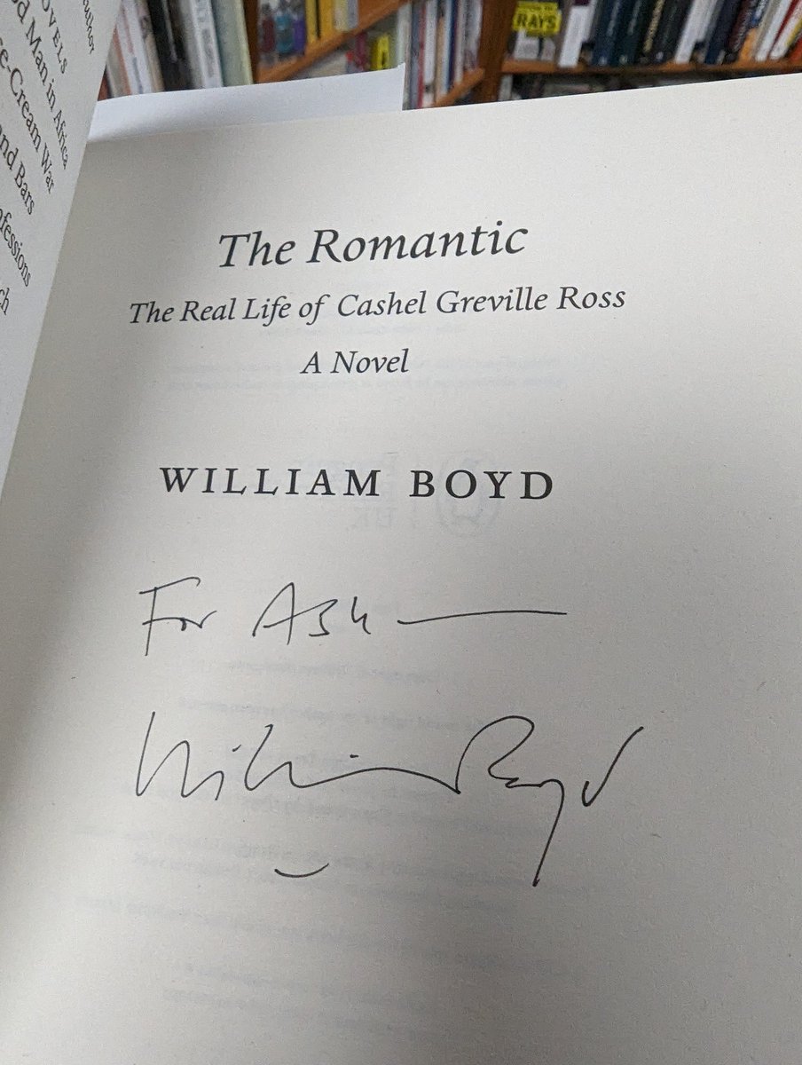Fun evening at <a href="/blackwelloxford/">Blackwell's, Oxford’s Bookshop</a> listening to William Boyd talk about all his great "fakes" - from Nat Tate to Logan Mountstuart