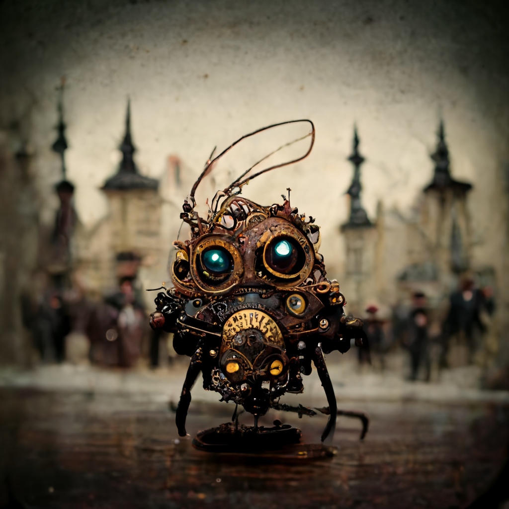 infinityEngines's tweet image. Clockwork Bug.

#aiArt inspired by the books of The Infinity Engines.

 #steampunk #darkart #darkartist #gothic #fantasy #scifi #sciencefictionart #dystopia  #clockwork #antiquetoys #time  #digitalart #artwork #art #artist #artistsoninstagram #creative