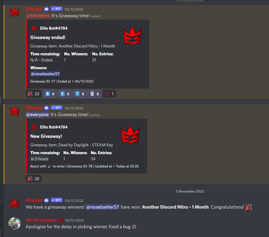 EliteGamingCM's tweet photo. Last few hours!! Join up and participate in the Dead By Daylight Steam Key giveaway! Discord: https://t.co/kAJlbAwAVE https://t.co/16eIurcbLu