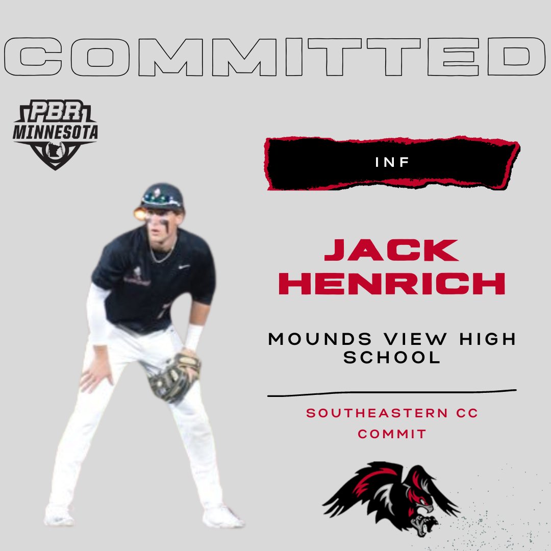 '23 Jack Henrich <a href="/henrich_jack/">Jack Henrich</a>, INF, <a href="/mvvarsbaseball/">Mounds View Baseball</a> - commits to <a href="/SCCBlackhawksBB/">Southeastern CC BSB</a> 

Bio 🔗bit.ly/3UGAaks
