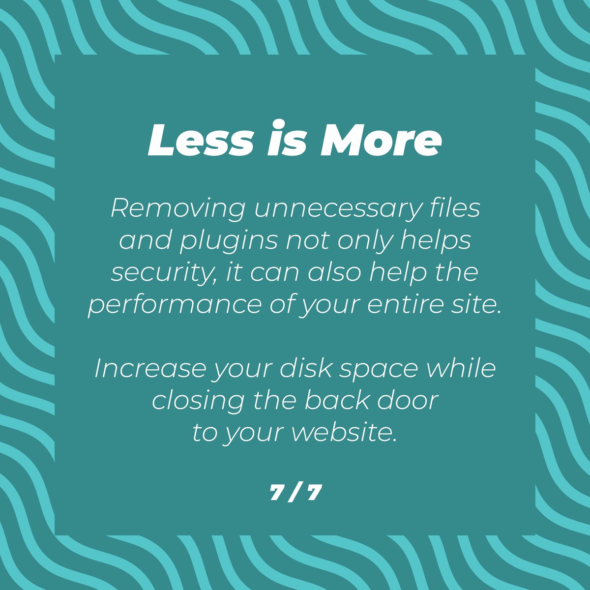 gohosting's tweet photo. We've all installed something we didn't actually end up using. On your website you're best off going through and removing plugins and files that you don't actually need. The less unnecessary files you have, the more secure you're likely to be. https://t.co/0eC9dyT4FR