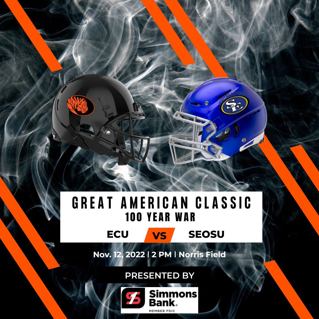 Tiger fans, <a href="/ECUTigersFB/">ECU Tigers Football</a> will close out the 2022 regular season with the Great American Classic against arch-rival Southeastern this Saturday. Come out, show your support, and wear black ❗️

#GoTigers