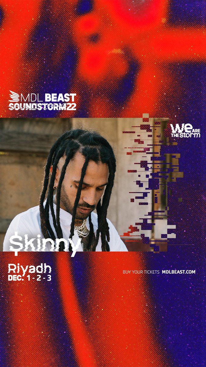 ساوندستورم راجع أقوى وأعلى في الرياض ١-٢-٣ ديسمبر🪩
200 فنان
7 مسارح

ادس ادس ادس