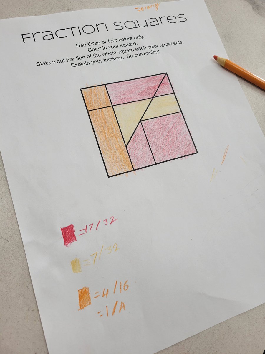 So fun to introduce a new group of learners to the fraction squares by <a href="/FractionTalks/">Fraction Talks</a>
...and talk we did!
#iteachmath #HRCEmath