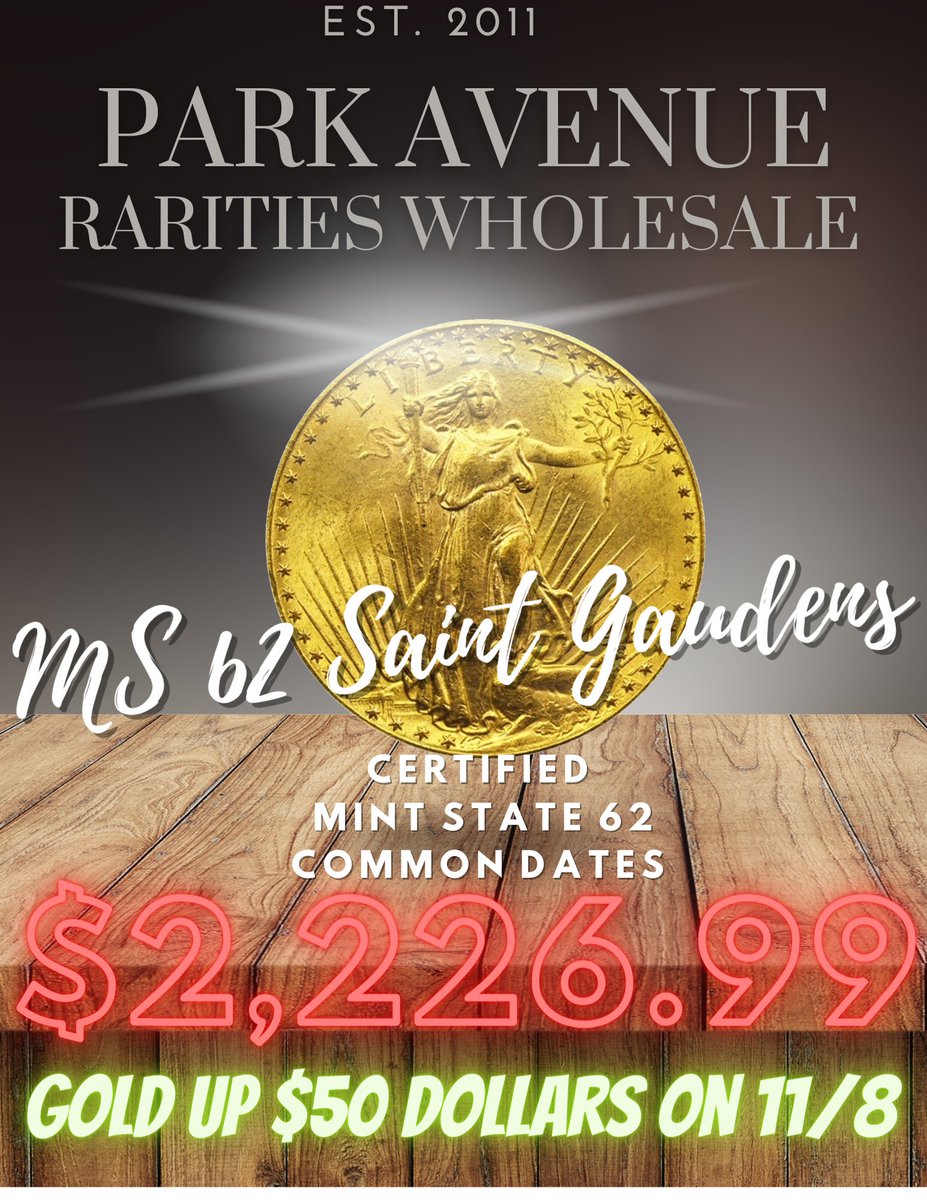 PRICING UPDATE 11/8/2022
GOLD HAS GONE UP $50.00...
#gold #Silver #coin #saintgaudens #saintgaudensgolddoubleeagles