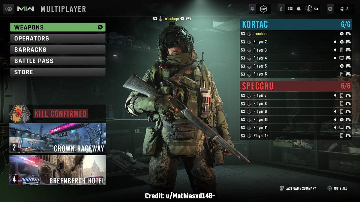 The UI more balanced as all things should be.

#MWII | #ModernWarfareII