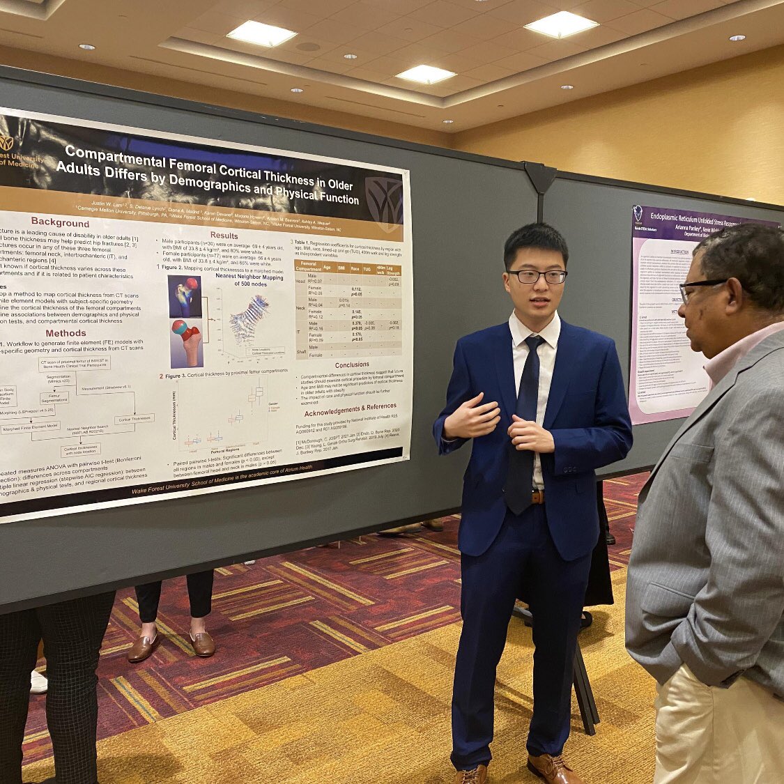 Ashley A. Weaver, PhD (@ashleyaweaver) on Twitter photo Proud of <a href="/cmu_bme/">CMU_BME</a> undergrad Justin Lam who presented his <a href="/WakeGeriatrics/">Wake Forest Geriatric Medicine</a> ENGAGED summer research on femur 🦴 cortical thickness at the <a href="/geronsociety/">Gerontological Society of America (GSA)</a> Annual Mtg in Indianapolis! <a href="/WakeBME/">Wake Forest Biomedical Engineering</a> <a href="/lynch_delanie/">Delanie Lynch</a> @dianaa_madrid <a href="/KaranDevane/">Karan Devane</a> Proud of <a href="/cmu_bme/">CMU_BME</a> undergrad Justin Lam who presented his <a href="/WakeGeriatrics/">Wake Forest Geriatric Medicine</a> ENGAGED summer research on femur 🦴 cortical thickness at the <a href="/geronsociety/">Gerontological Society of America (GSA)</a> Annual Mtg in Indianapolis! <a href="/WakeBME/">Wake Forest Biomedical Engineering</a> <a href="/lynch_delanie/">Delanie Lynch</a> @dianaa_madrid <a href="/KaranDevane/">Karan Devane</a>