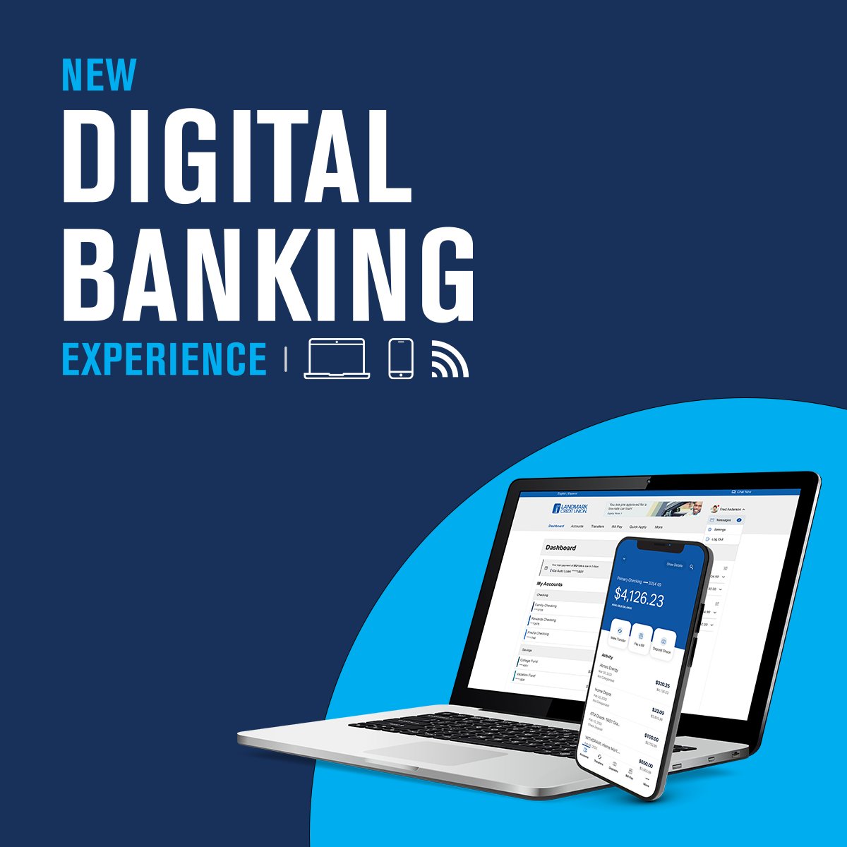 Our new Digital Banking experience is here! 

➡️ Learn More: bit.ly/3zISmBX

➡️ Re-enroll online: bit.ly/3zYKBHX

📱 Download the Android App: bit.ly/3NOWCW9

📱 Update the iOS App: apple.co/3TjPJ0j