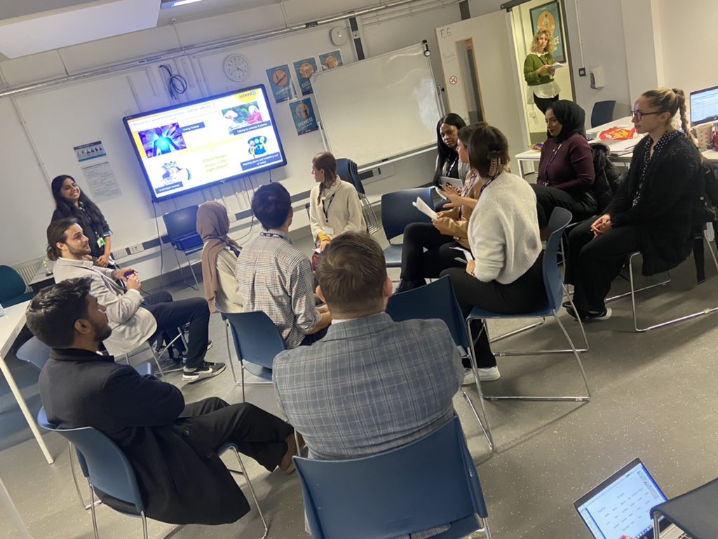 IsaErcan04's tweet photo. So proud of Shakela, Welfare Team Leader, who got our ECTs and overseas teachers to experience first hand what it’s like to be a pupil 4-18. Think of all the wallflowers in our classes who need our attention 🌸 The power of role playing being a child in school🤩 @S21Community https://t.co/HUHupvnbWp