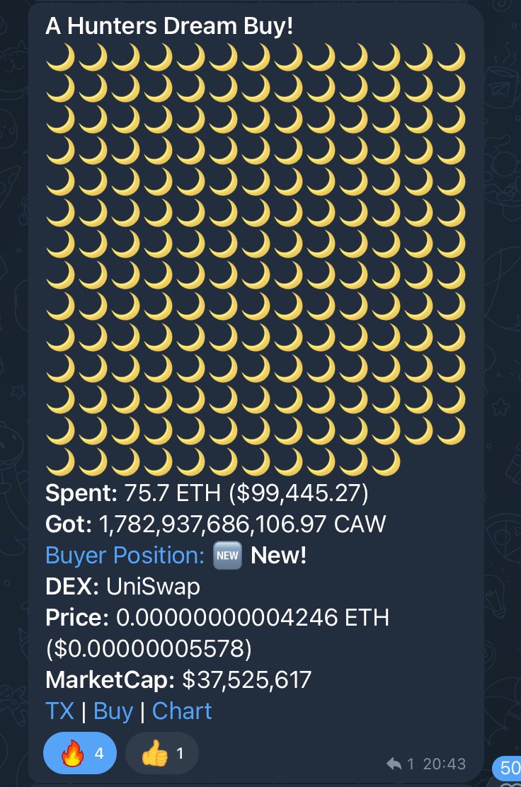 cryptomorgz's tweet photo. Teh cawmunity is not fearful, opportunity arises.

100k buy $CAW

#CAW $BONE $SHIB #shibainu https://t.co/Iu3t9tm3Gs
