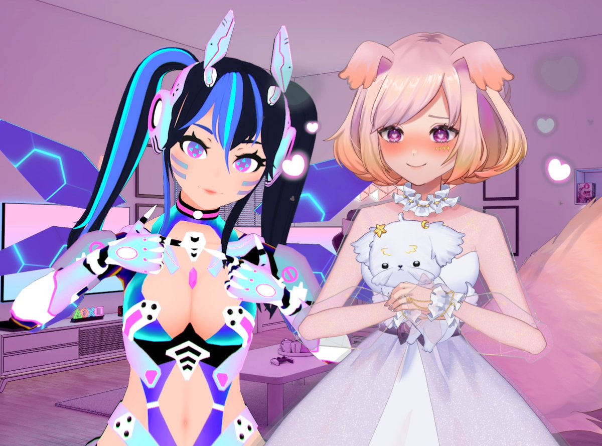I got a date w @ChibiMiharu tonight at 8pm PST 💜 

Come watch me be shy in the presence of a cute girl 🫣 https://t.co/ZxVoDS3DI5