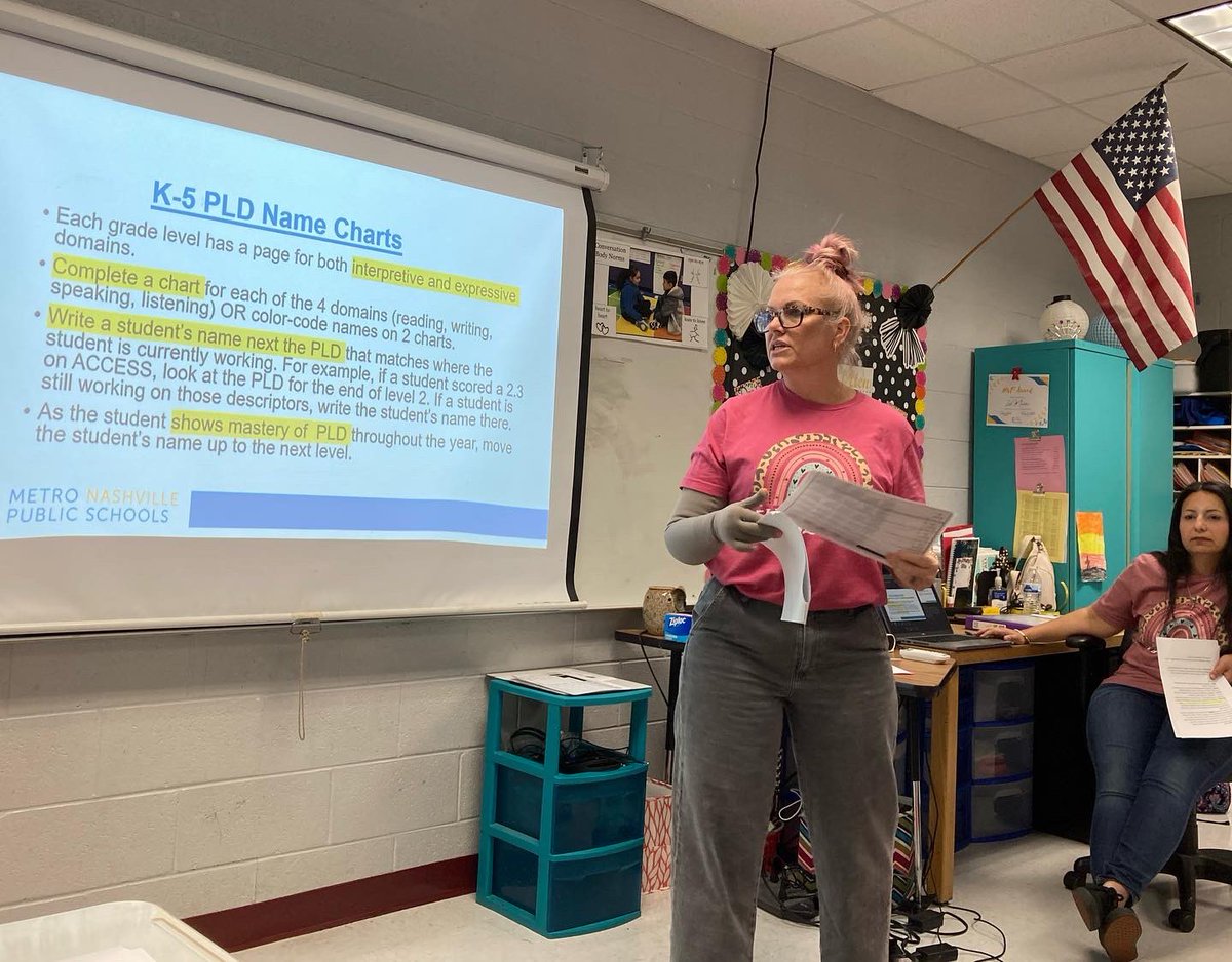 MountViewES's tweet photo. Mt. View teachers engaged in professional development today. Teachers were able to break out in sessions to learn more about WIDA standards, TN Foundational skills, Benchmark testing data, and Illustrative Math. We continue our work to make every student known at Mt.View!! https://t.co/JADt3YhyUJ