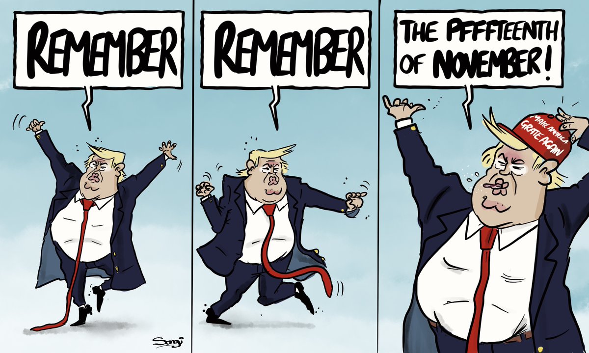 Songicartoons's tweet photo. Tuesday Toonage! #Trumpty #BlowingRaspberries #GavinWilliamson #BullyBeef #cartoonist for hire @procartoonists https://t.co/HSqROJ28up