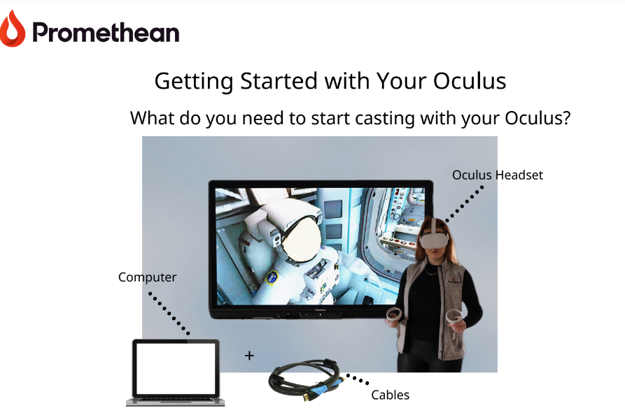 Seeing an Oculus used in a meaningful way within instruction is exciting!! Time to create immersive experiences with a Promethean panel!! TY @MollyArmine @LearnPromethean #STEAMForward22