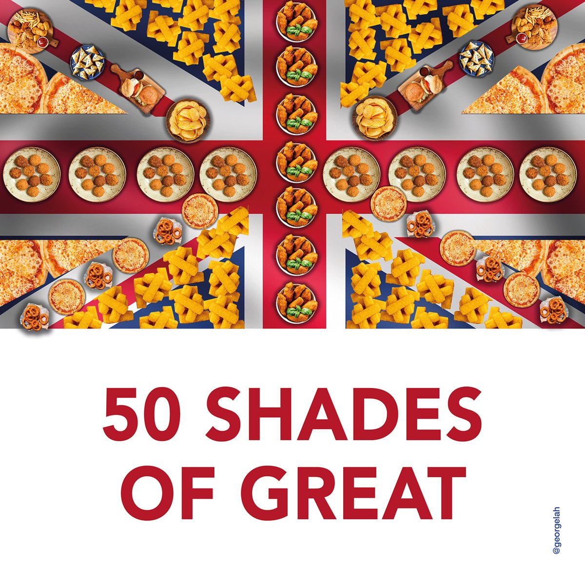 georgelah's tweet photo. @OneMinuteBriefs, Brief of the Day: Create posters to advertise #BeigeBuffets aka #BritishTapas https://t.co/Xq68LJI2pY