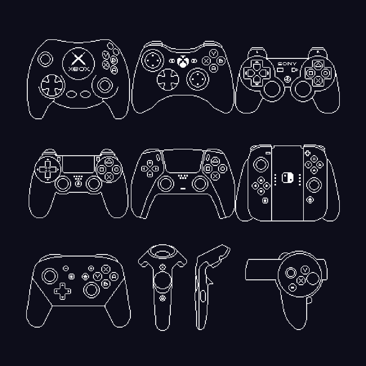 IKnowKingRabbit's tweet photo. Classic Controller Pack

This UI pack contains 40 sprites of game controllers + 2 handheld game consoles! It's totally free, I think this asset is perfect choice for any developers!

https://t.co/4mziC4TFGF
https://t.co/3Bvyghwe8Z

#tileset #pixelart #gamedev #indiegames https://t.co/IzhRyqmNON