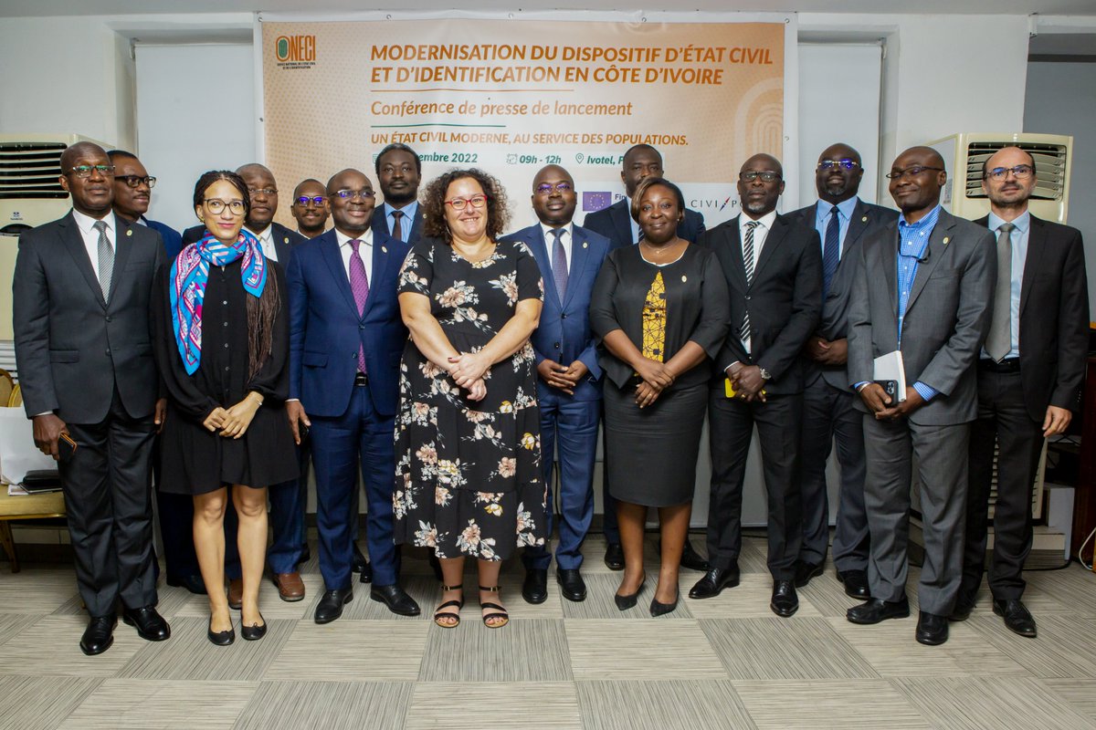 #ONECI MODERNISATION DE L’ÉTAT CIVIL
Ce mardi 08 novembre, s’est tenue à l’hôtel Ivotel du Plateau, la conférence de presse de lancement de la mise en œuvre des actions de communication autour du plan de communication pour l’enregistrement des faits d’état civil en CI 2022-2025.