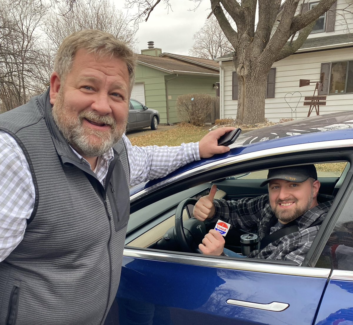 “Hey, I just voted for you!” I love hearing those words while we’re out knocking doors! This guy got me fired up. Let’s keep it going everybody!