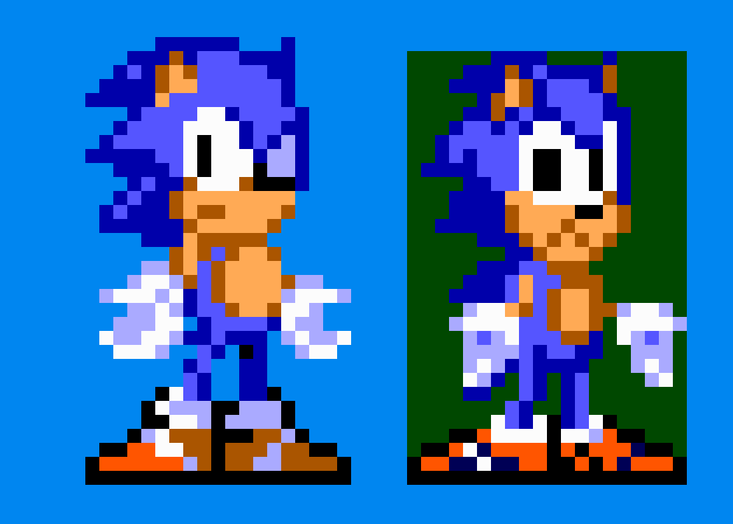 AudioReam on X: I did a Sonic 1 Version of one of Sonic's Sprites