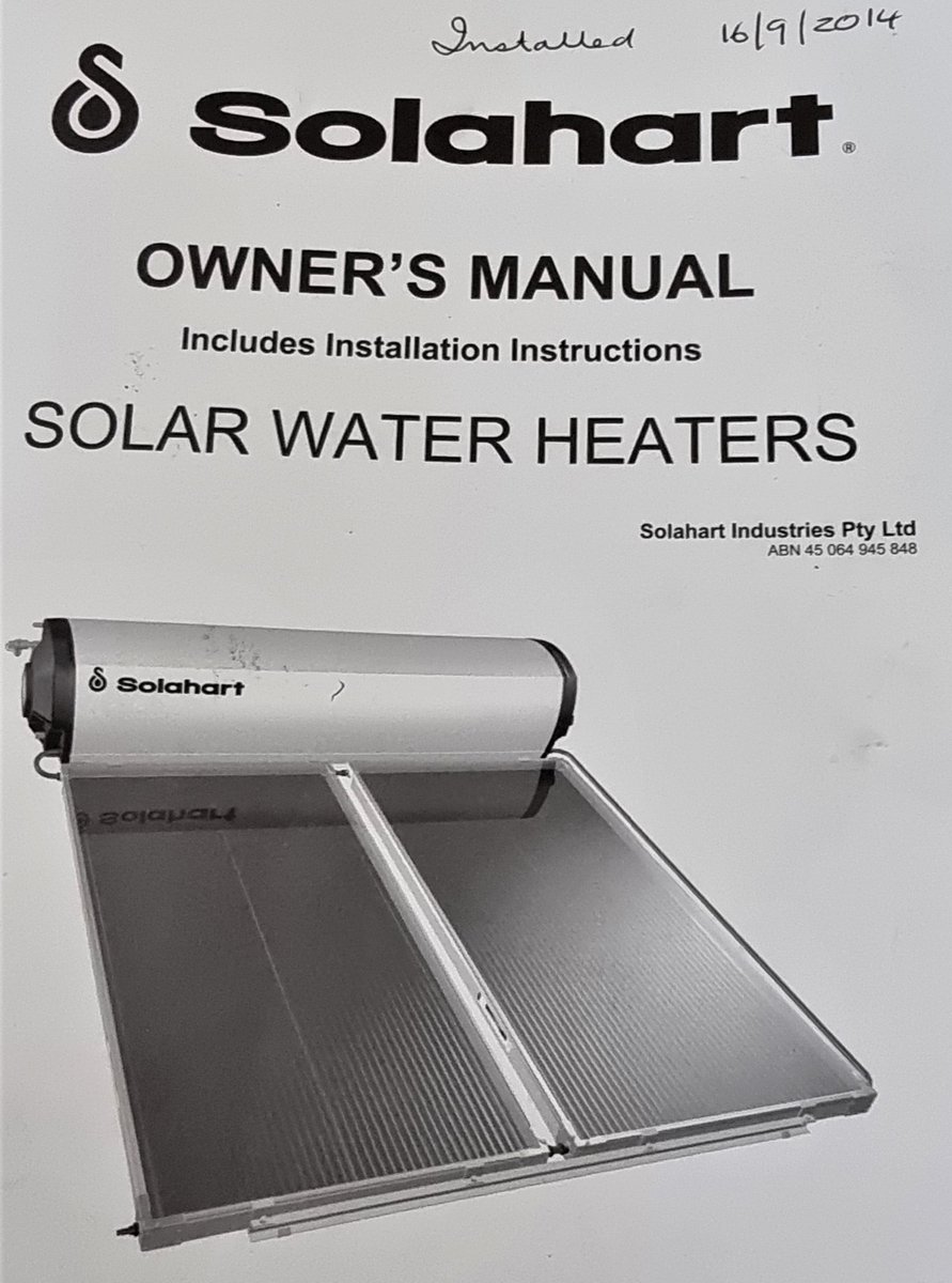 Riogallica's tweet photo. @JohnRuddick2 It cost me $5.1k (less rebate) to learn of the #SolarFraud
Installed @solarhart &amp; had nothing but issues since the 1st winter (2015).
When temps fall below 18°, regardless of sunny days, NO hot water unless I turned the booster switch ON (to electricity use) at the metre box. https://t.co/J0xCccd7ku