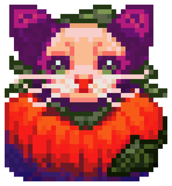 New Emoji Alert: Kitty-ina-pumpkin #pixelart #8bitart #kitty #cat #pumpkin #emoji