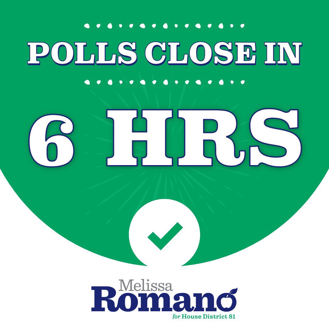 Polls will be open for SIX MORE HOURS! Together we can continue to move Helena in the right direction. #mtpol #mtleg #mtnews