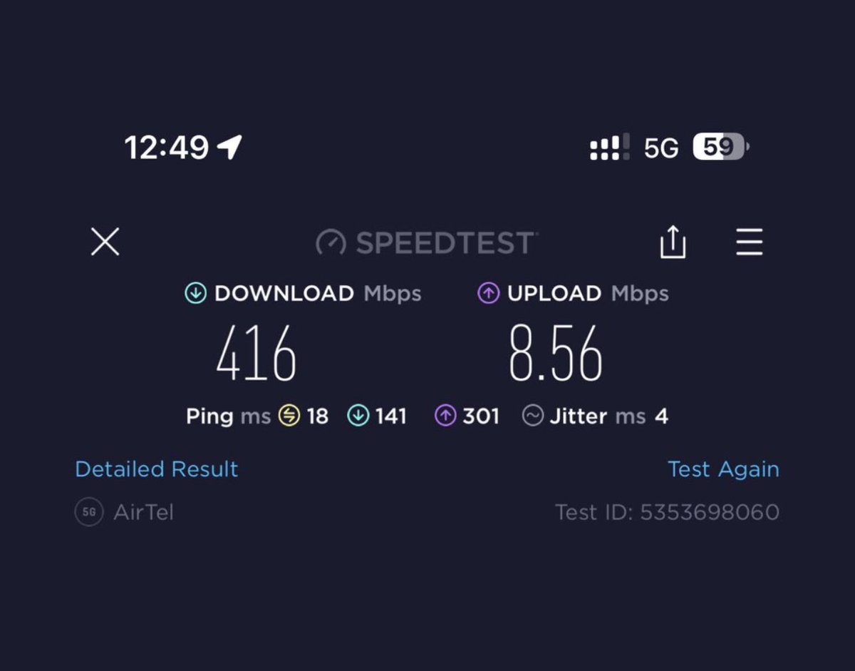 iRobinPro's tweet photo. iOS 16.2 Beta 2 brings 5G to India. Airtel users able to ser 5G, Jio still not showing 5G Option in available areas.
#iPhone5G #Airtel5G #Jio5G https://t.co/JQbakupCwd