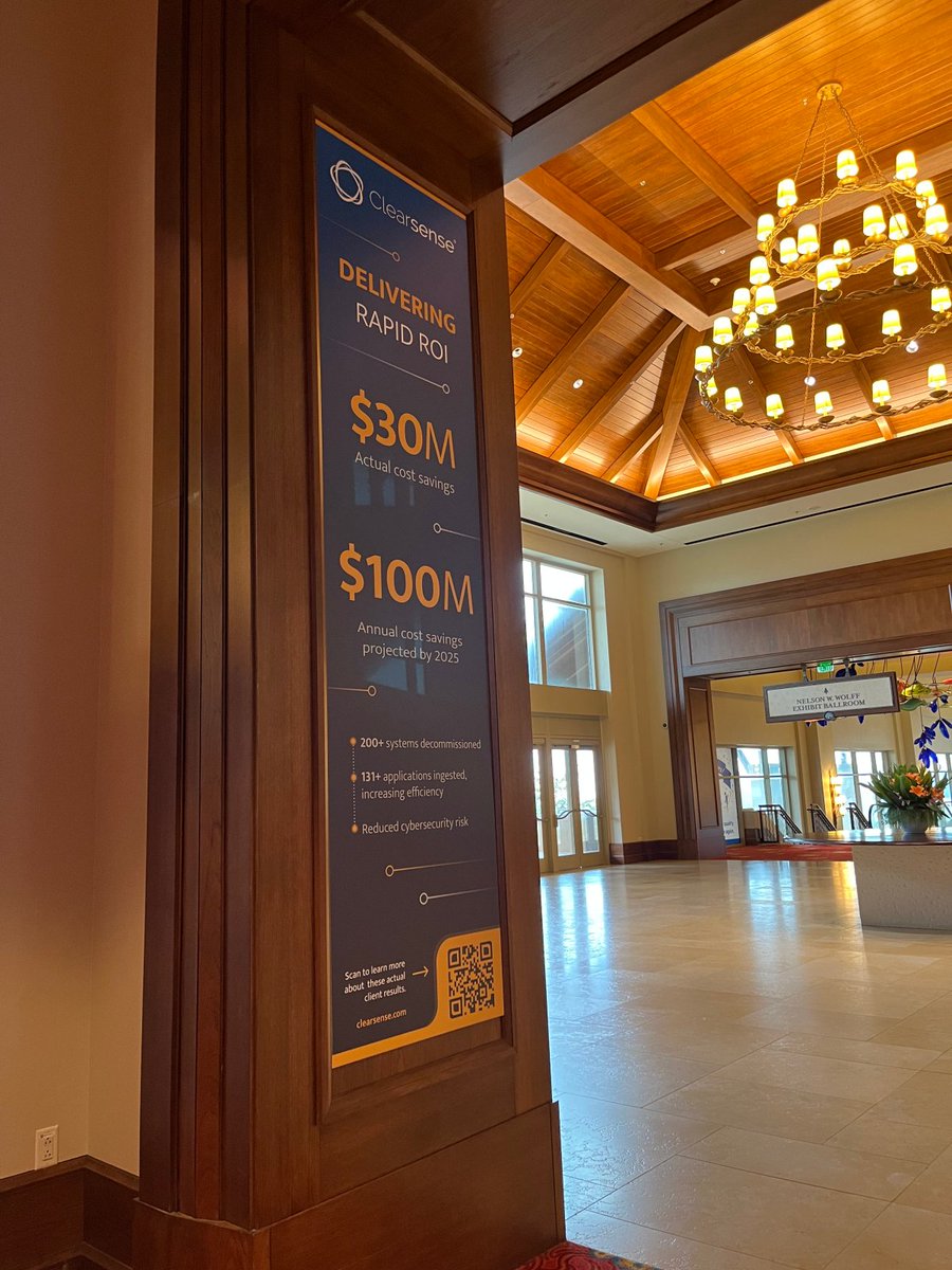 ClearsenseLLC's tweet photo. Did you catch a glimpse of the #ClearsenseClings outside #Chime22Fall? Snap a selfie with the clings and weโll feature you on our social media! #CIOCHIME #CHIME30Years https://t.co/nTQKqxVCmz