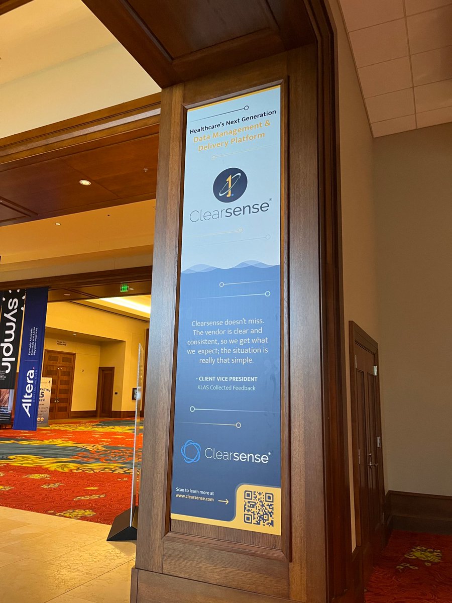 ClearsenseLLC's tweet photo. Did you catch a glimpse of the #ClearsenseClings outside #Chime22Fall? Snap a selfie with the clings and weโll feature you on our social media! #CIOCHIME #CHIME30Years https://t.co/nTQKqxVCmz