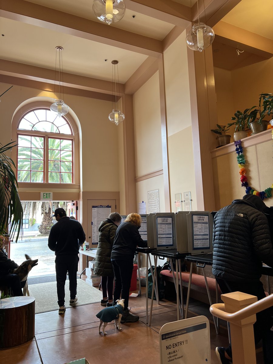 In San Francisco, some voters get to drop off their ballots across the street from the Mission Dolores at Congregation <a href="/ShaarZahav1977/">Sha'ar Zahav</a>, which has been a polling place for many years.

Other synagogues and JCCs around the Bay Area serve as polling places too! What about yours?