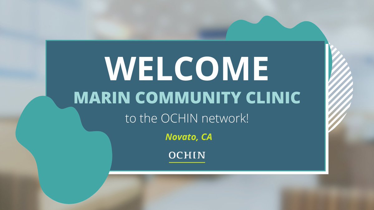 OCHINinc's tweet photo. Welcome to the OCHIN network, Marin Community Clinic. We look forward to driving #healthequity together in Novato. https://t.co/cHi0WKXymZ https://t.co/j7CpVGW3k2