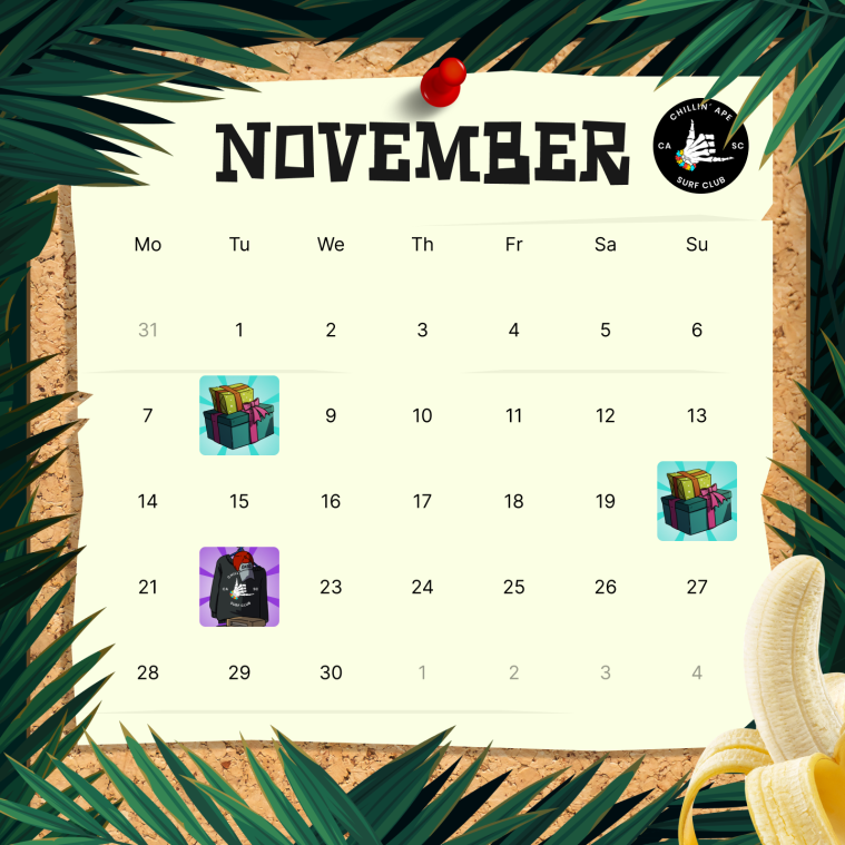 Chillin' Ape Surf Club tweet media