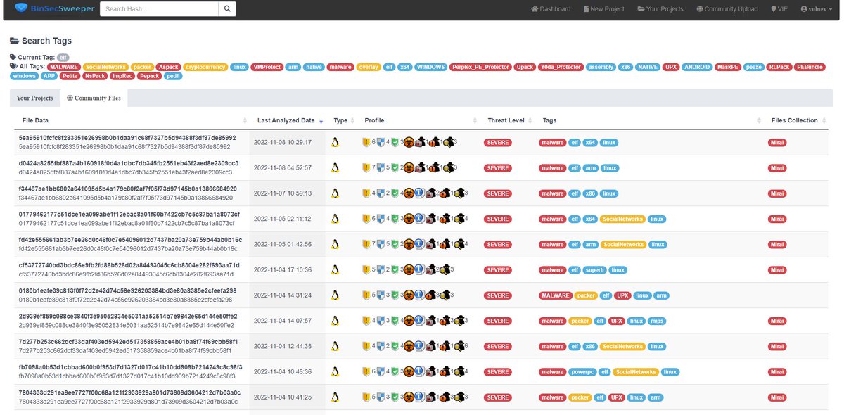 simonroses's tweet image. Assess any file threats with our advanced File Threat Intelligence Platform as never seen before! Ask demo info@vulnex.com #FileAnalysis #ThreatIntel #ThreatHunting #BlueTeam #CyberSecurity #threatintelligence @BinSecSweeper