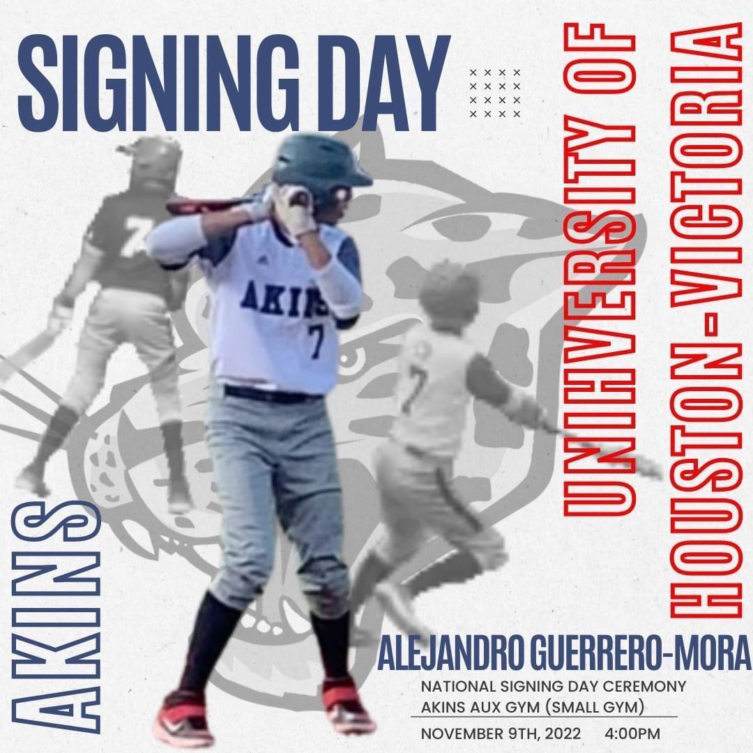 Akins Baseball (@akins_baseball) on Twitter photo The Akins Baseball Signing Day Ceremony just grew by ONE!
Congratulations Alejandro!!
Nov 9th <a href="/4pm/">4pm</a> in the Akins Small Gym
<a href="/AkinsAISD/">Akins Early College High School</a> <a href="/akinsathletics/">Akins Eagles</a> @Coach_TaylorAHS The Akins Baseball Signing Day Ceremony just grew by ONE!
Congratulations Alejandro!!
Nov 9th <a href="/4pm/">4pm</a> in the Akins Small Gym
<a href="/AkinsAISD/">Akins Early College High School</a> <a href="/akinsathletics/">Akins Eagles</a> @Coach_TaylorAHS
