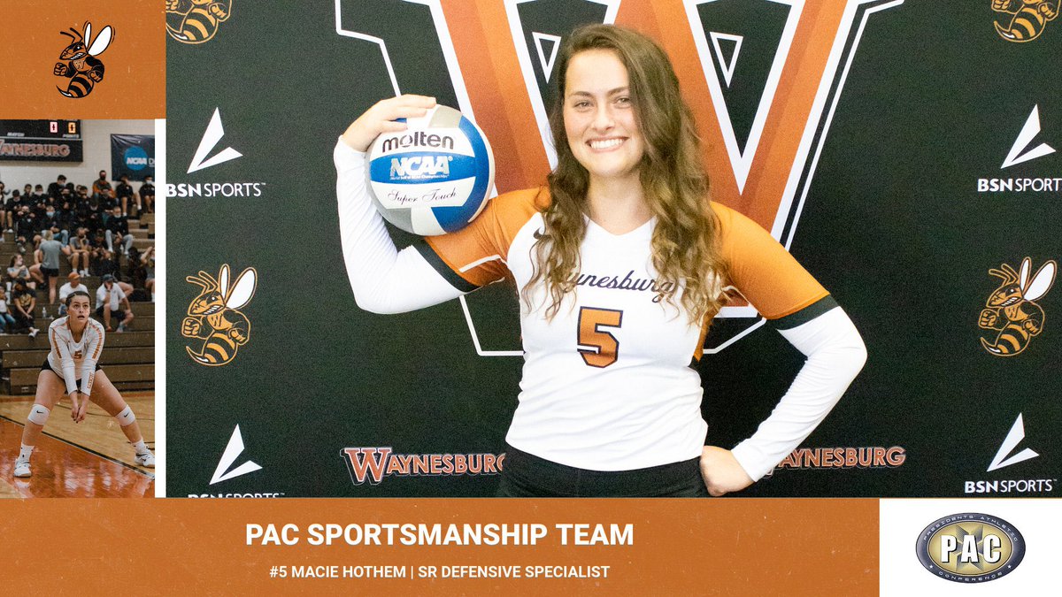WUvolleyball's tweet photo. Congratulations to our athletes on their 2022 All-PAC selections! Kayla was named All-PAC Honorable Mention and Macie was named to the PAC Sportsmanship Team. https://t.co/awoCvjZp3O