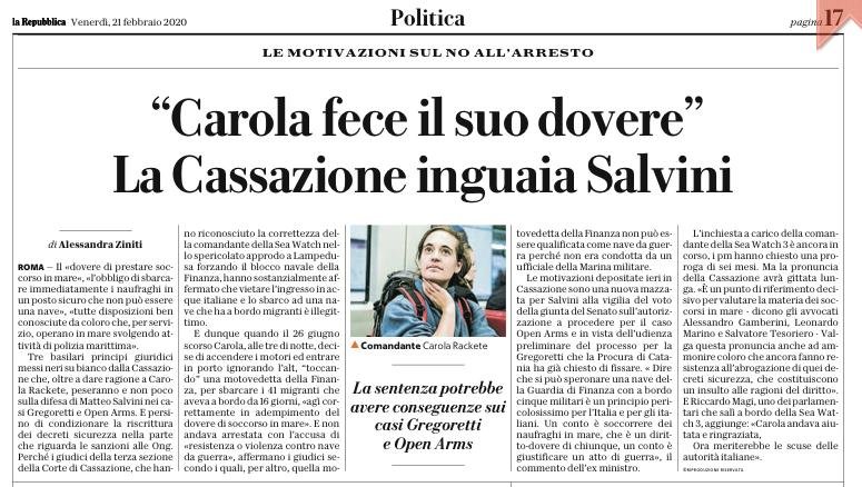 SenatoreF's tweet photo. #salvini indagato come sequestratore di esseri umani  purgato.da #Rackete ancora spara palle con #piantedosi
Sciacquati la bocca quando parli del #Papa 
C'è l'obbligo di prestare soccorso  e sbarcare #naufraghi  in un luogo sicuro
#FateliScendere 
@LegaSalvini 
@viminale https://t.co/ziOwV5hxo9