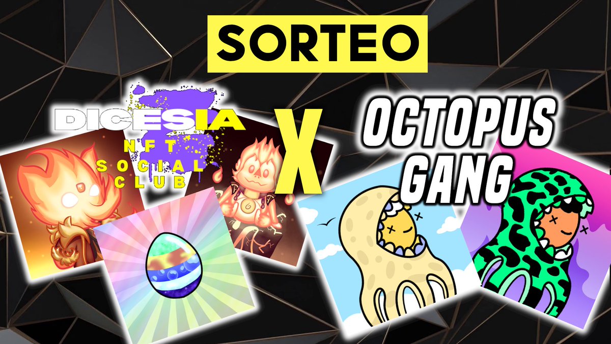 👀 SORTEO DE 4 NFTs 🎁

En colaboración con <a href="/dicesianft/">Dicesia.eth</a> sortearemos 4 Solidary NFTs, si quieres participar:

1️⃣ ❤️ y RT al Tweet
2️⃣ Seguir a <a href="/dicesianft/">Dicesia.eth</a> y <a href="/OctopusGang_NFT/">W3bLetter ✉️ | 🐙 Octopus Gang</a> 
3️⃣ Menciona a 2 amigos 

El sorteo finaliza este viernes a las 17:00 hora 🇪🇸