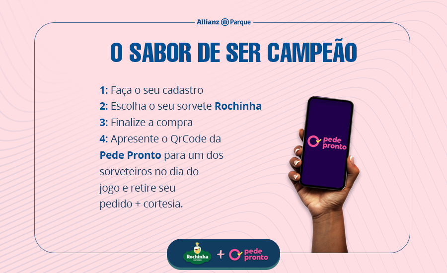 nubankparque's tweet photo. Faça seu pedido de qualquer sorvete Rochinha através do App Pede Pronto e GANHE o novo picolé sabor MINISSAIA!
Aproveita que é só hoje!
Garanta já o seu ➡️ https://t.co/HzoWr9AxWM
#AllianzParque #SorvetesRochinha #PedePronto https://t.co/ovPtGX3jES