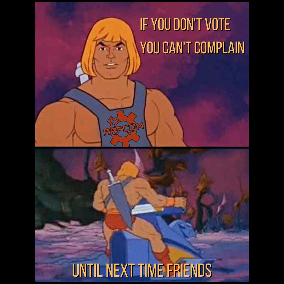 ARFCOMACTUAL's tweet photo. Incase you missed it, important stuff is happening today. Do your duty!
#2ndAmendment #Vote #pewpew #pewpewlife #arfcom #IYKYK #guns #pro2a #HeMan #Memes #memes2022 #dankmemes #memesdaily #hemanmeme #ihavethepower #PSA #gunrights #GUNVOTE #gunmemes #poweredbyarfcom #ar15 https://t.co/yAkUhG4WU5