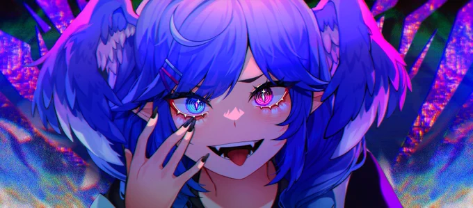 i just like drawing portraits of cute anime girls and you can't stop me #artistsontwitter 