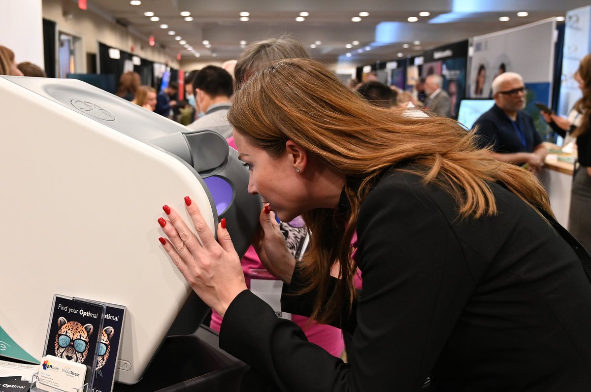 KarenMonet's tweet photo. Thanks to everyone who visited our booth during the Focus ON Optics event hosted by @OOA_Frontline! 😀 We loved meeting all of you and presenting the Intuitive Colorimeter, a device used to determine if someone suffers from #VisualStress and the custom tint required to reduce it. https://t.co/zN7awnUwyU