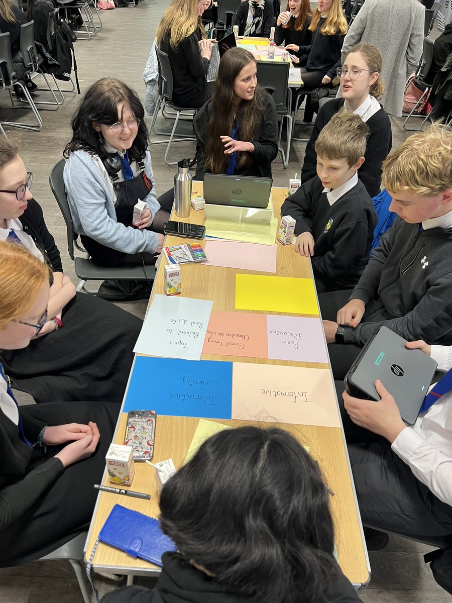 LAPupilParl's tweet photo. One activity today provided pupils with the opportunity to look at learner engagement and establish what are the key components to a good lesson. Pupils came up with the criteria for a good lesson and ranked them in a diamond 9 formation. 

Excellent dialog from all pupils! https://t.co/T48pyj8AC5