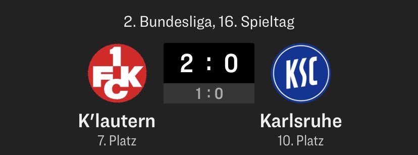 6 Punkte Dienstag 
LAUTERN UND DER VfB &gt; HERTHA UND DER KSC

#betze #VfB