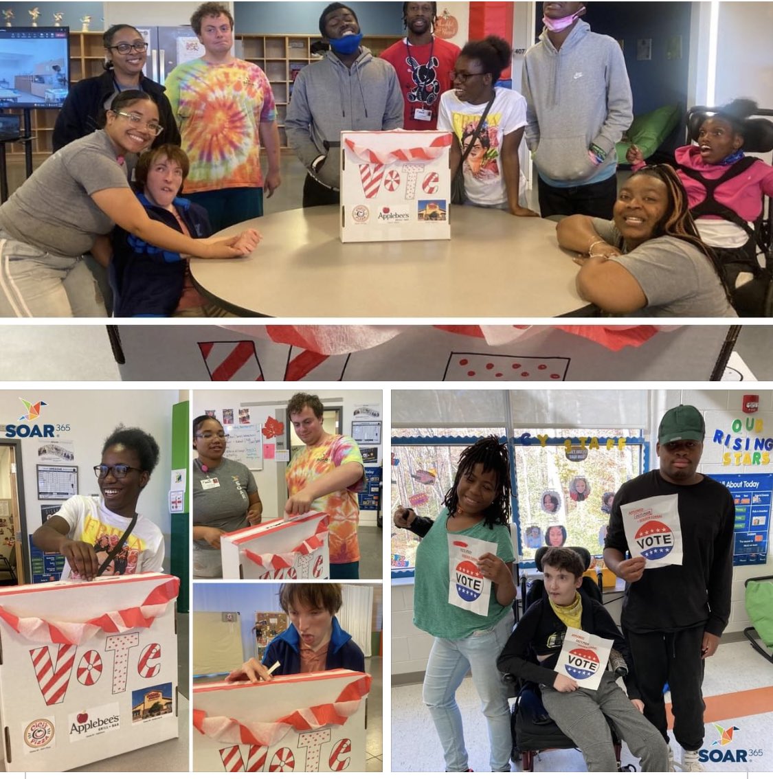 Have you #voted yet today? Children & Youth Program participants at Saunders and Camp Baker joined virtually today to learn about voting and exercise their civic duty. They voted on the holiday luncheon restaurant. And the winner is … drumroll …@Applebees