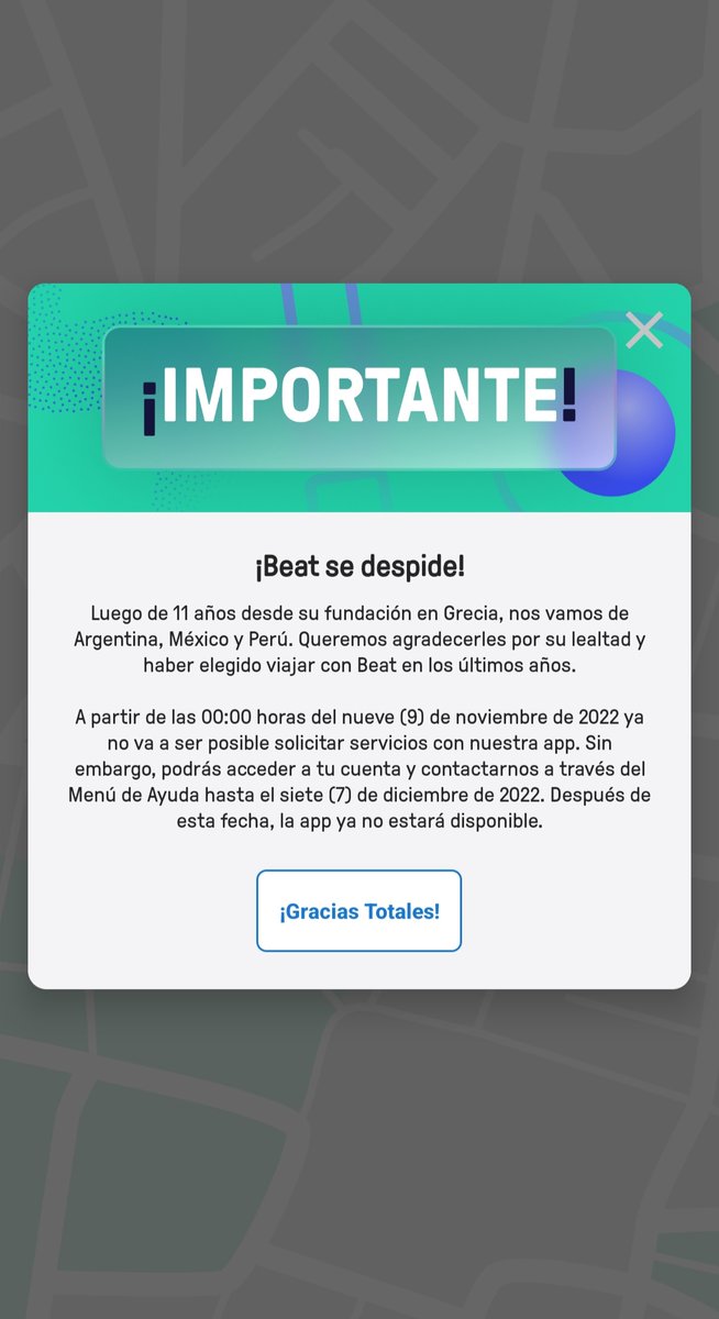 amelievonbe's tweet photo. Beat se va de México 😭💔 era mi app de transporte favorita ¿ustedes la llegaron a usar? https://t.co/iaYihQPZiC