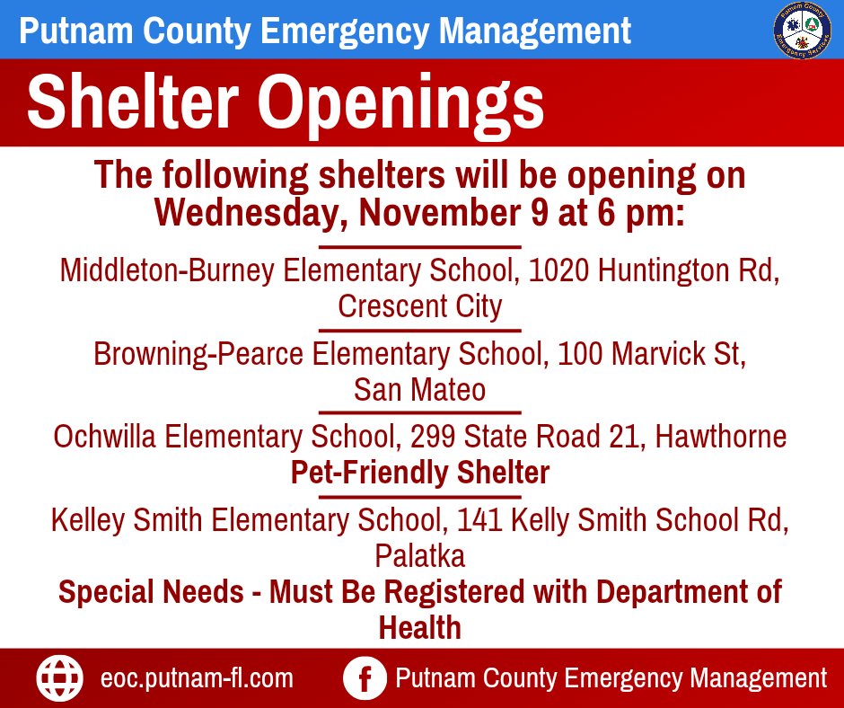 Putnam County Emergency Management tweet media