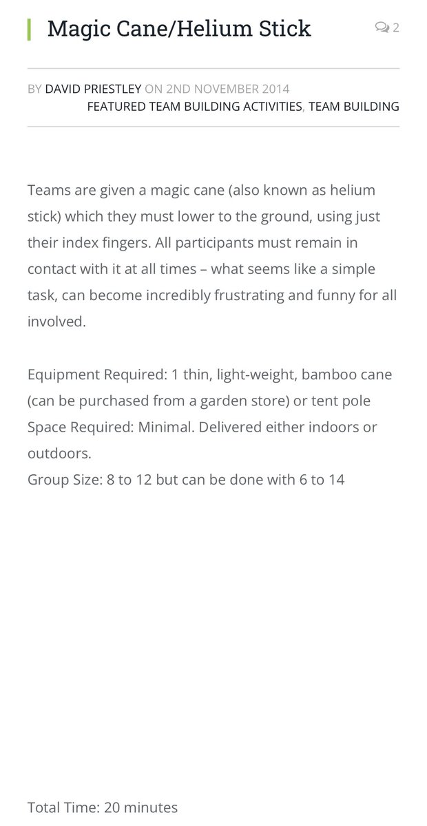 LikeOldTat's tweet image. Me and @Drsarahbee once had GP’s and Psychiatrists working together in competition groups to get a bamboo cane onto the floor.
So competitive.
#MuchMoreFun