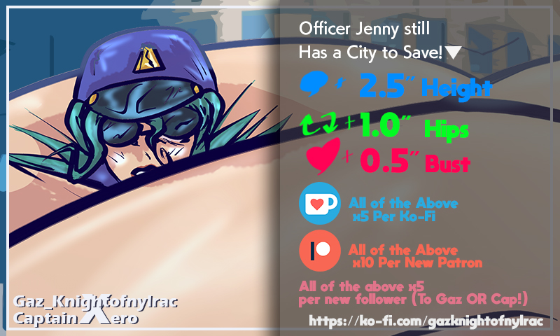 Well now, looks like *someone* underestimated how many tickets she'd be writing this week. 🚨

Insane growths for a middle stage, thank y'all so much for the interactions &amp; donations! Here's to another impressive week!

Background by <a href="/CapnXero/">CaptainXero</a>, art by me and growth by all y'all!